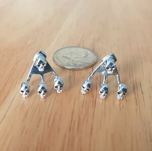 Silver Skull Earrings